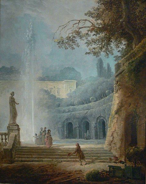 Hubert Robert The Fountain oil painting image